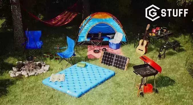 Camping Pack 3D Model Collection