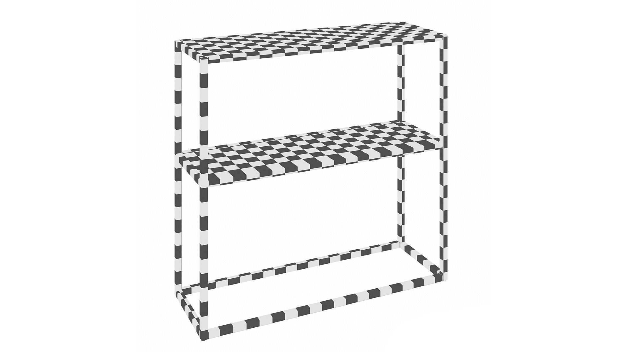 Demeris 32 Steel Console Table 3D model_2