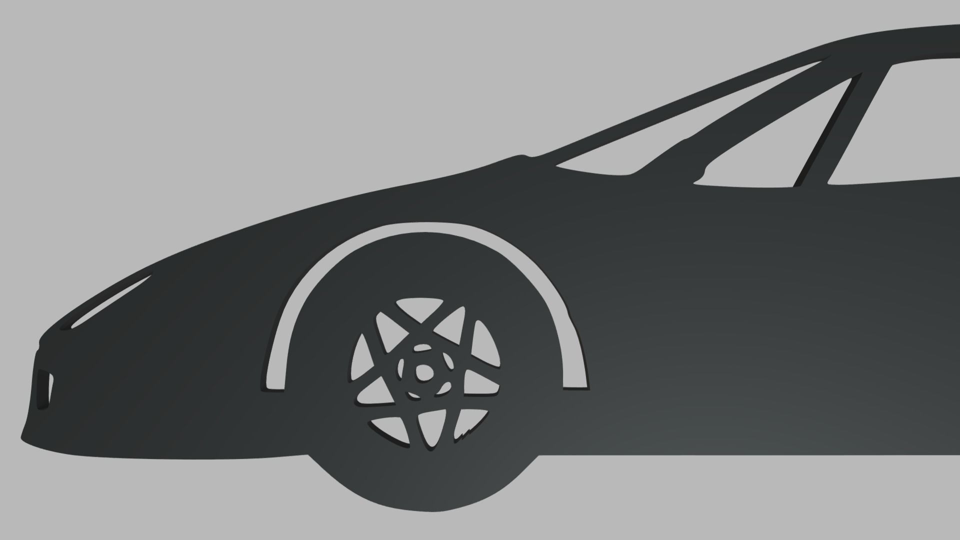 Ferrari F40 Key Ring 3D print model_1