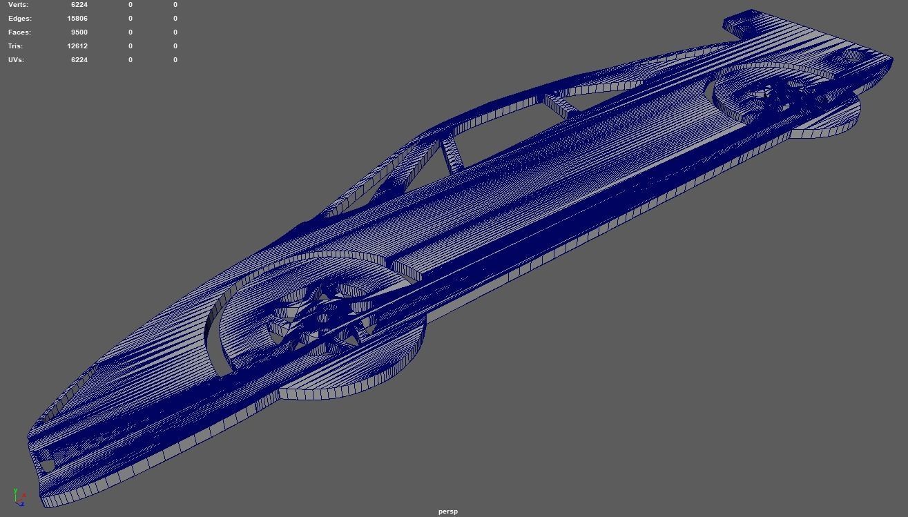 Ferrari F40 Key Ring 3D print model_9
