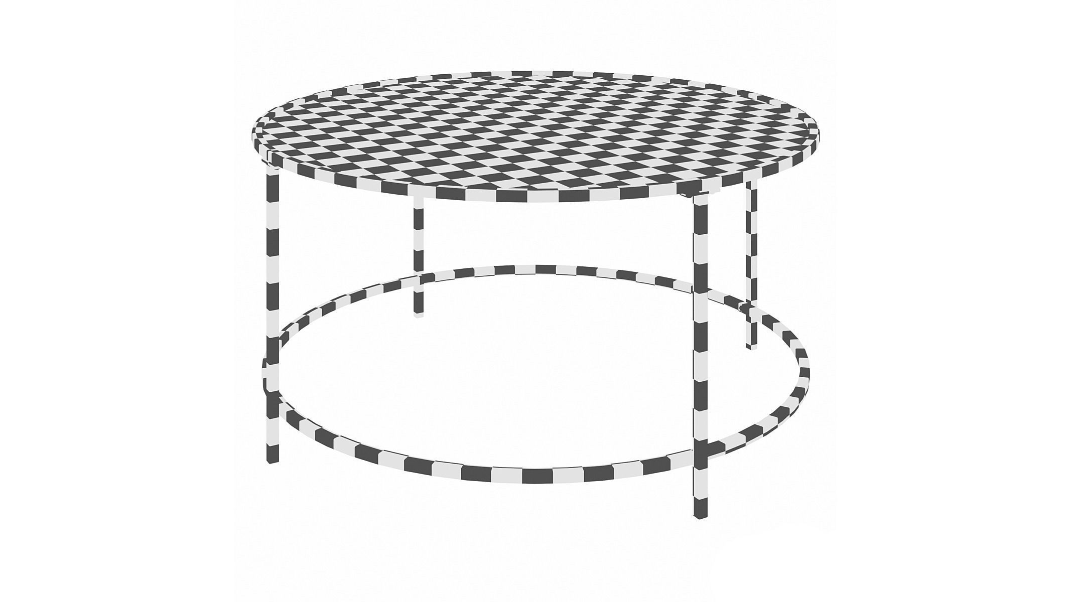 Ewalt 4 Legs Coffee Table 3D model_2