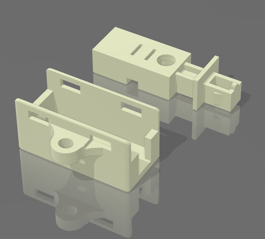 Pulsador arranque Honda Shadow 3D print model_1