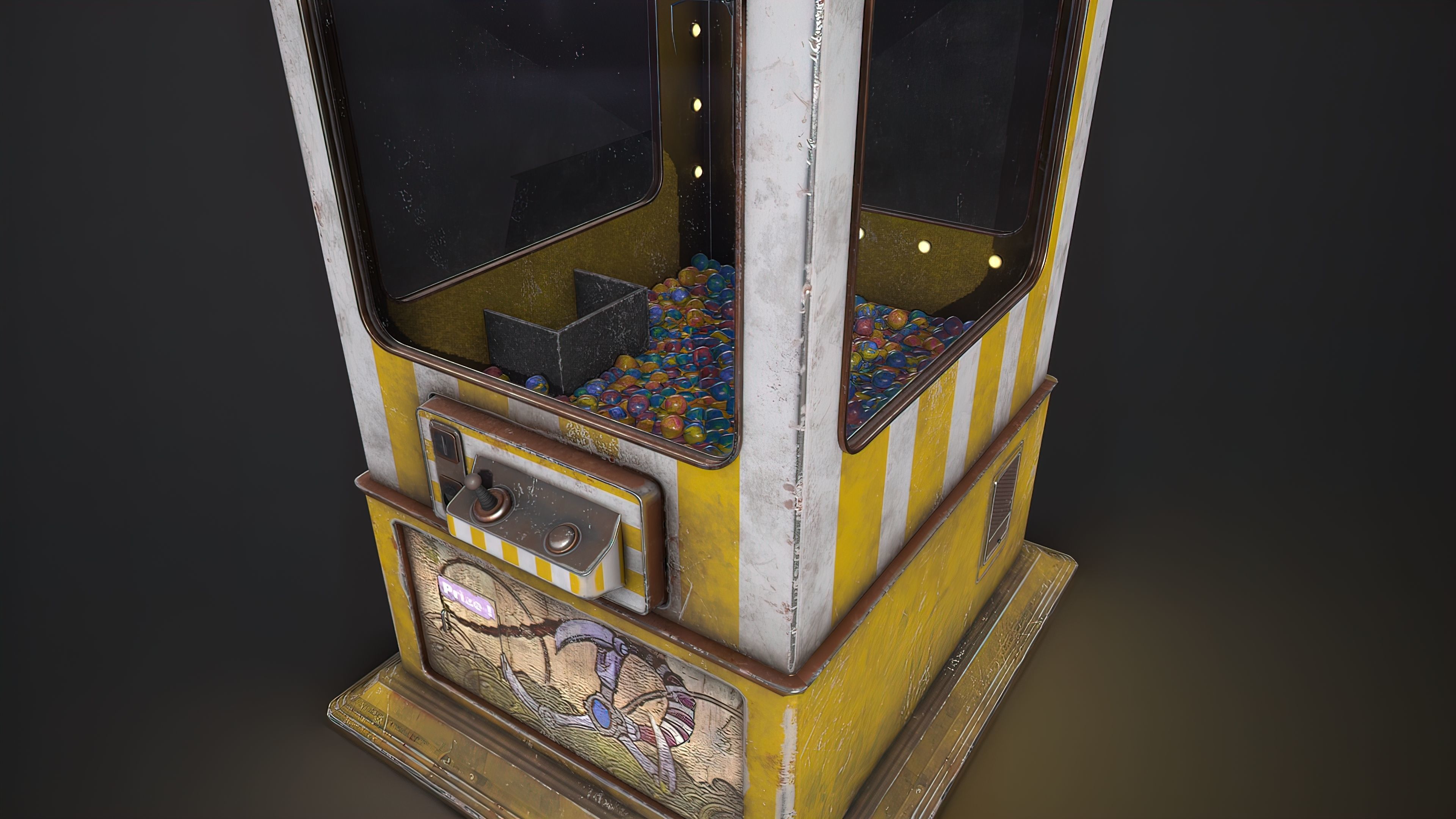 Pack Claw Mashines Game Ready  Low-poly 3D model_5