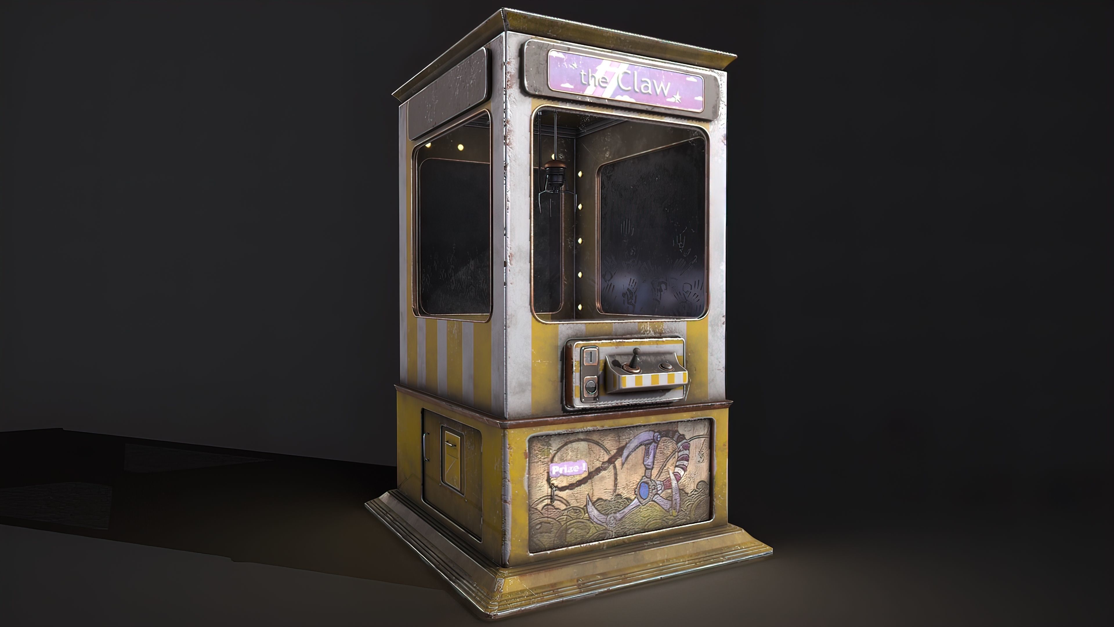 Pack Claw Mashines Game Ready  Low-poly 3D model_4