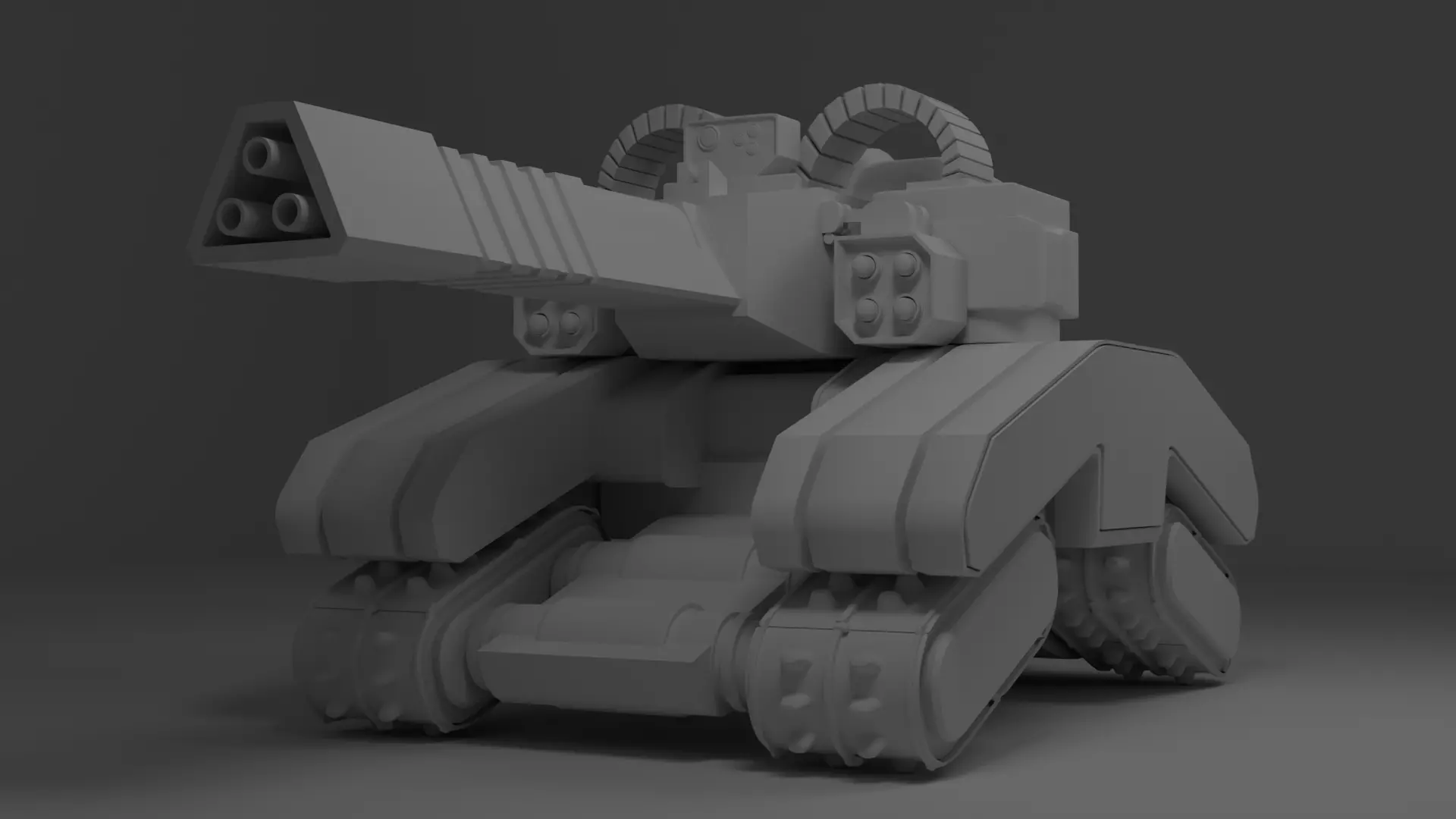 torreta tanke Free 3D model