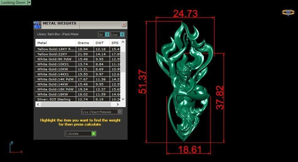 Lady on fire 3D print model_8