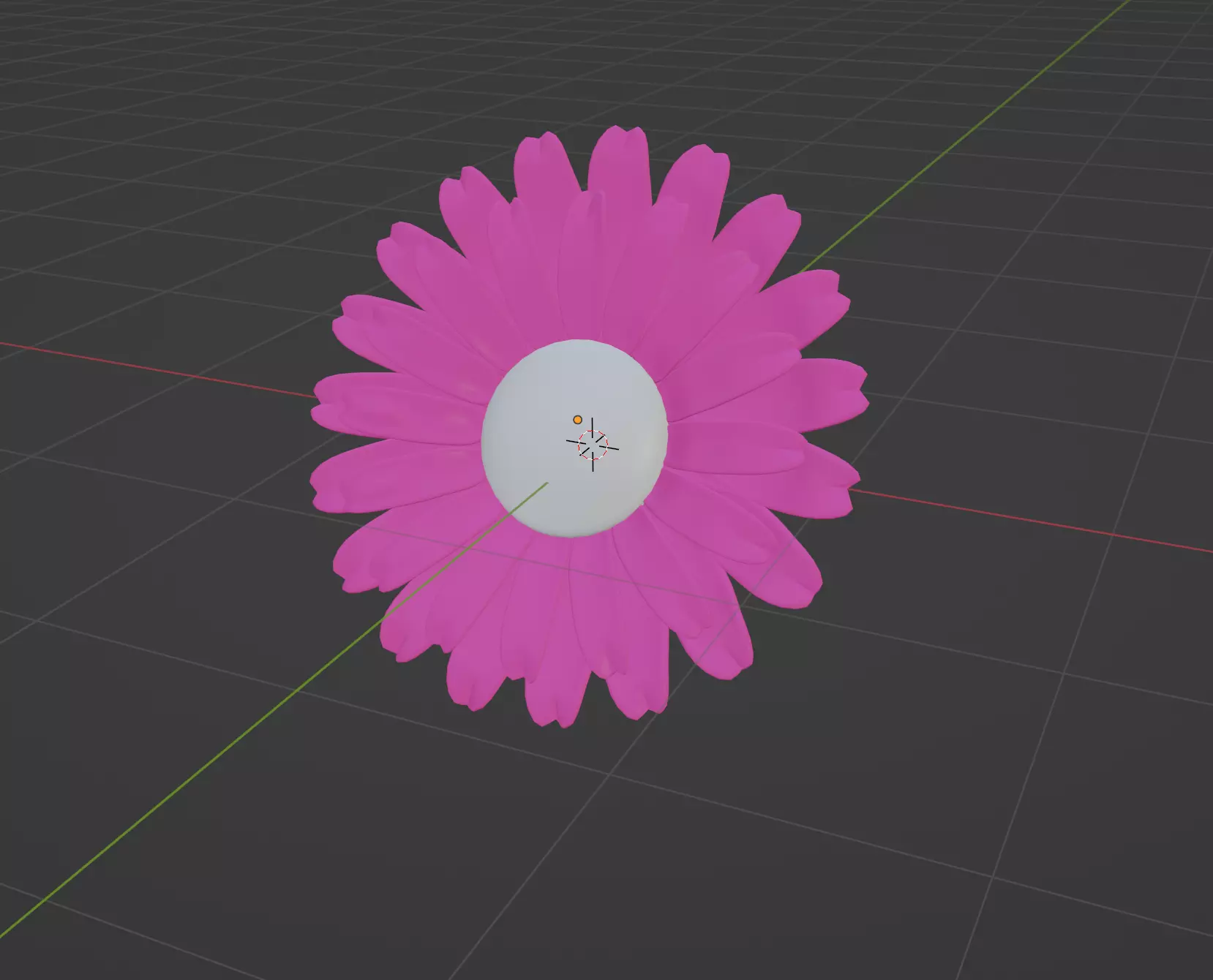 Cartoon Flower Low-poly 3D model