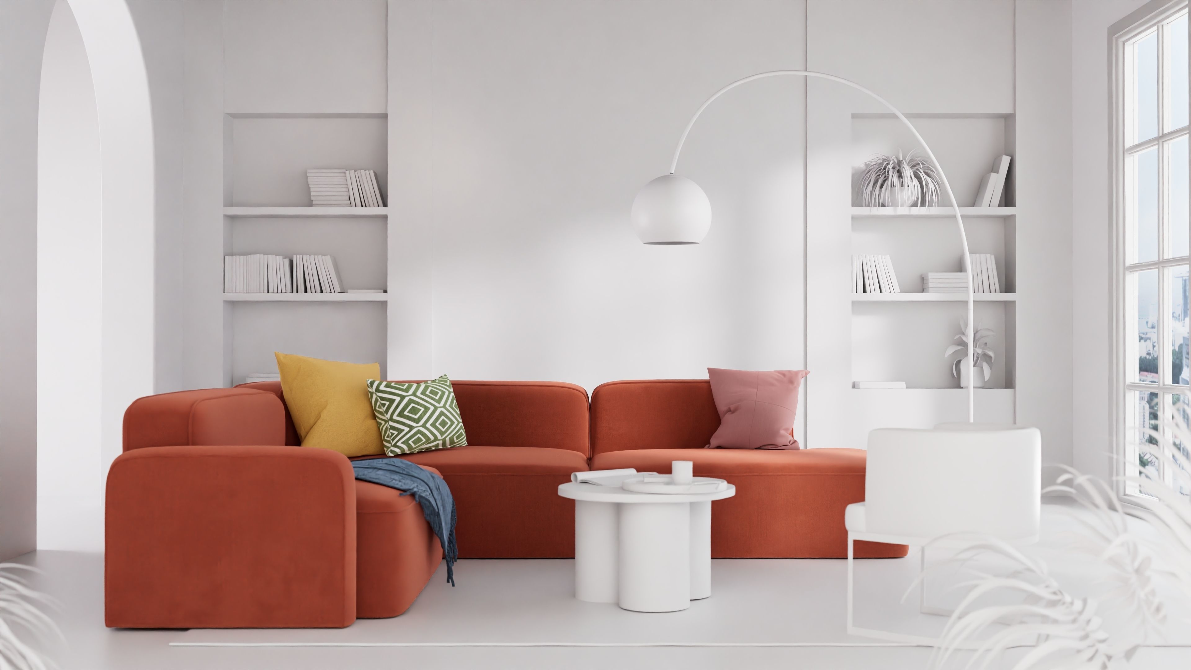 Modern Sofa 3D model_1