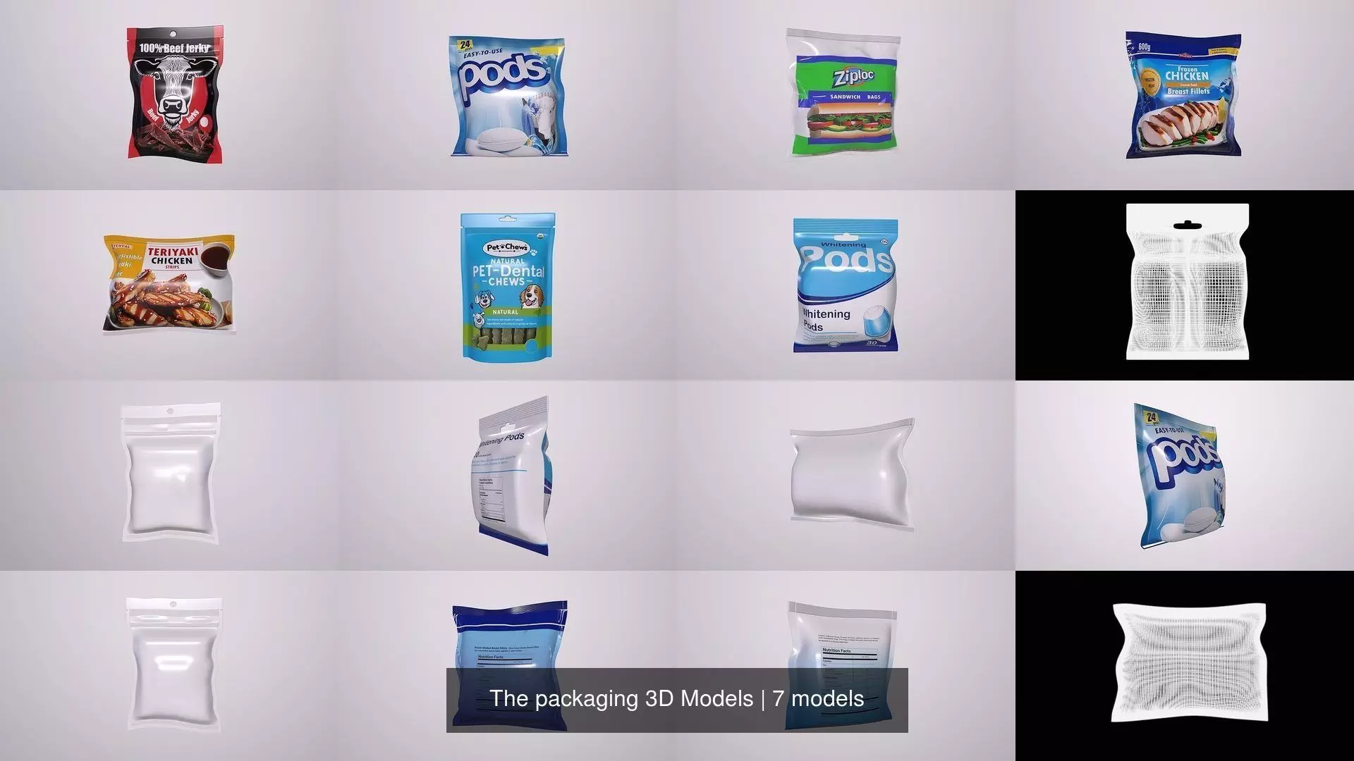 The packaging 3D Models 3D Model Collection_0