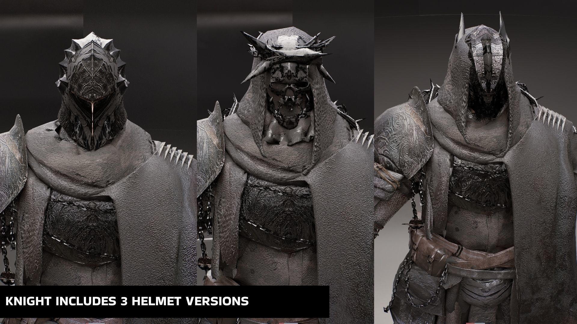 Souls Starter Character Pack Low-poly 3D model_9