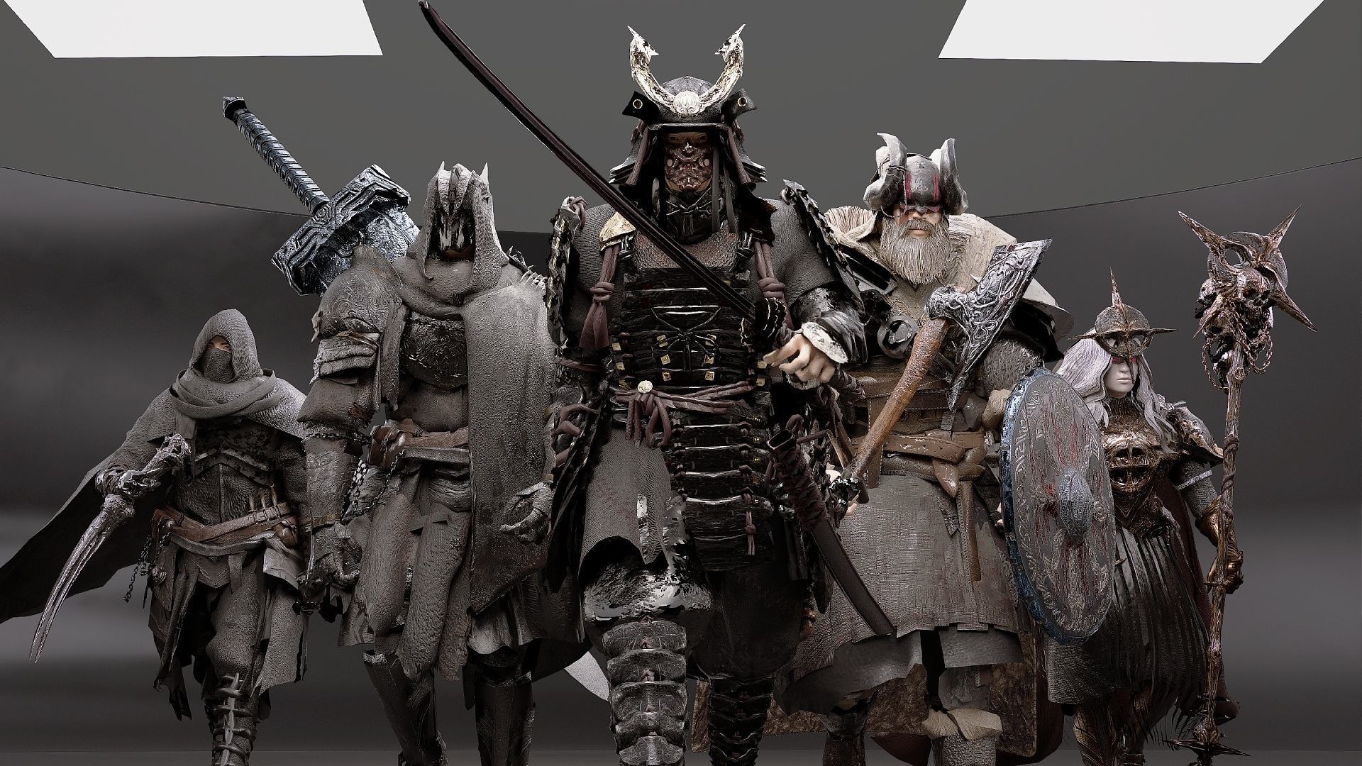 Souls Starter Character Pack Low-poly 3D model_10