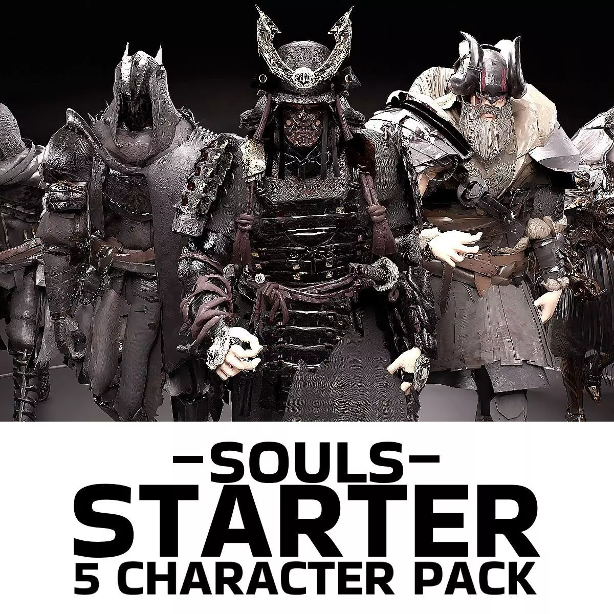 Souls Starter Character Pack Low-poly 3D model_0