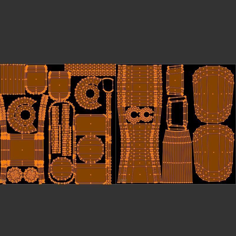 Damaged Robot - Game Ready Low-poly 3D model_7