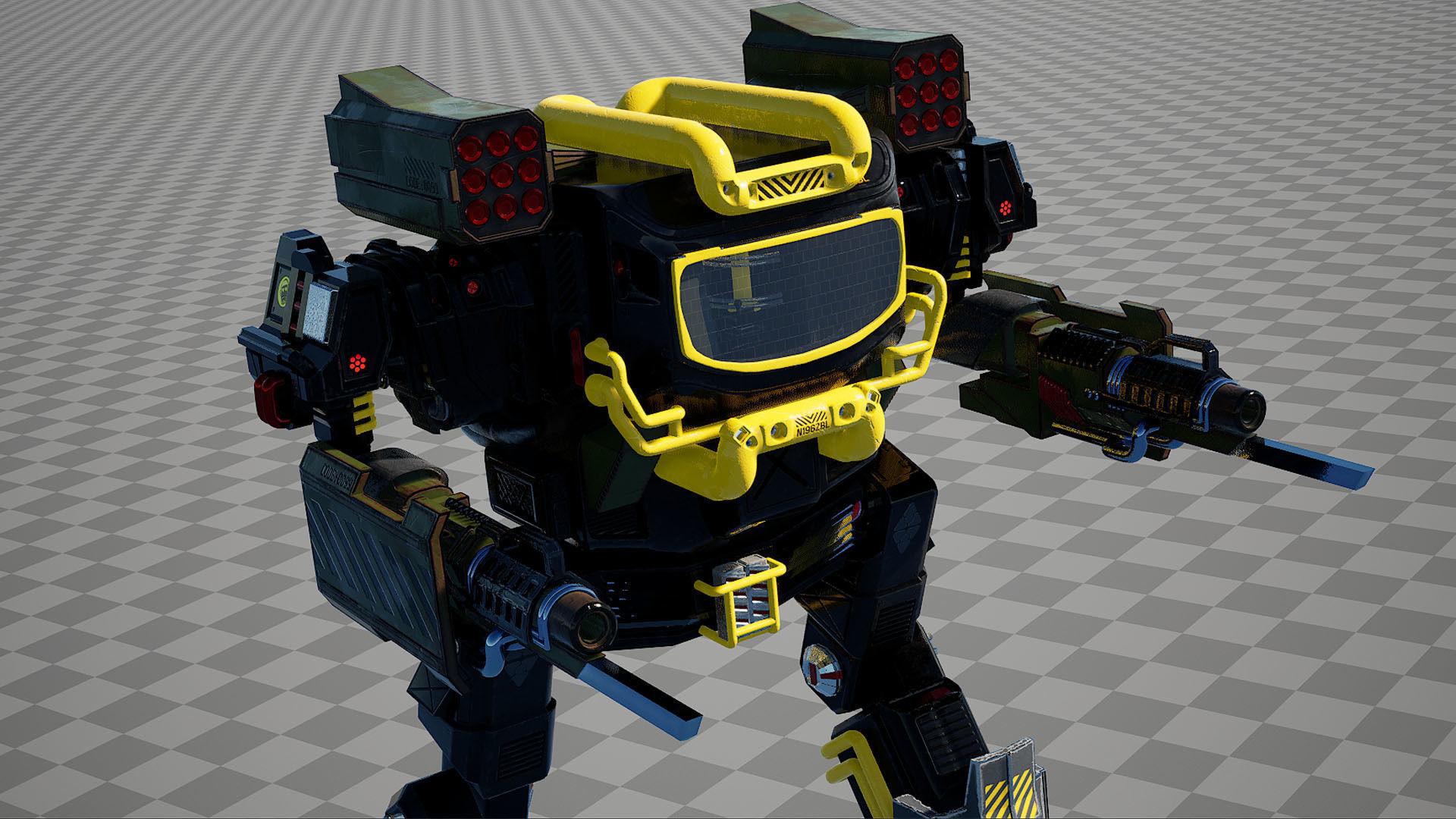 Levo Mech v10 - Unreal Engine Project Low-poly 3D model_4