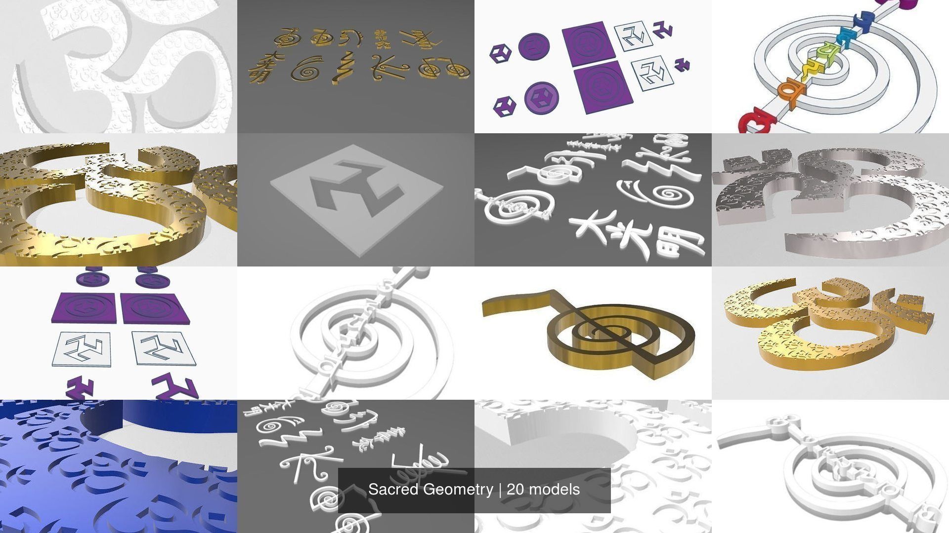 Sacred Geometry 3D Model Collection_16