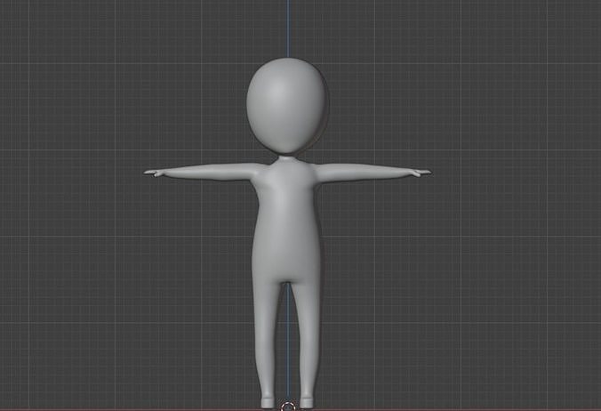 stickman Free low-poly 3D model