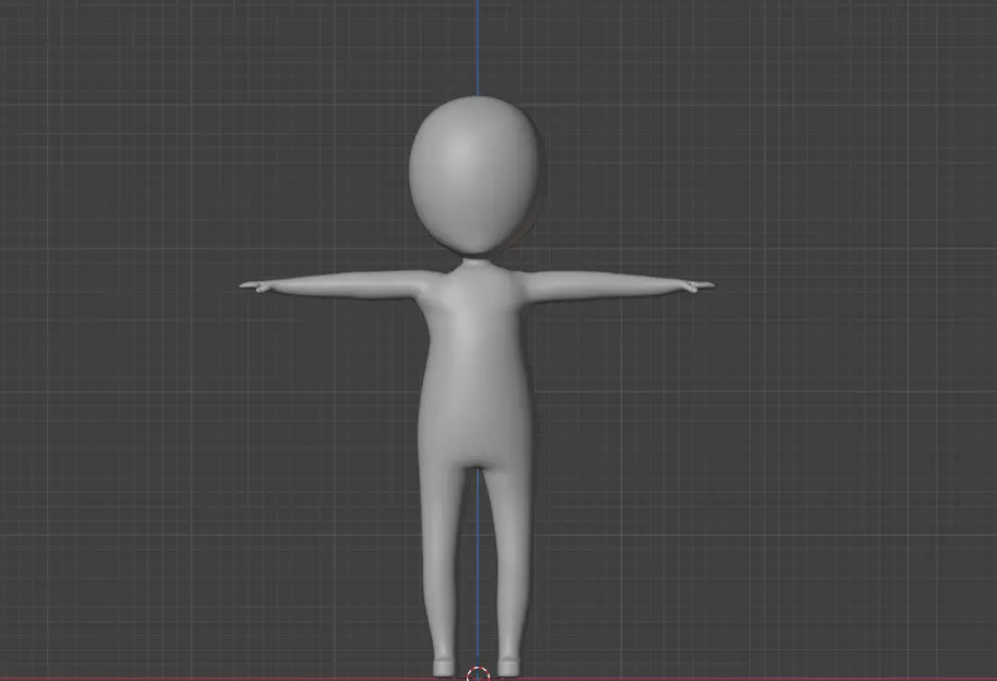 stickman Free low-poly 3D model_0