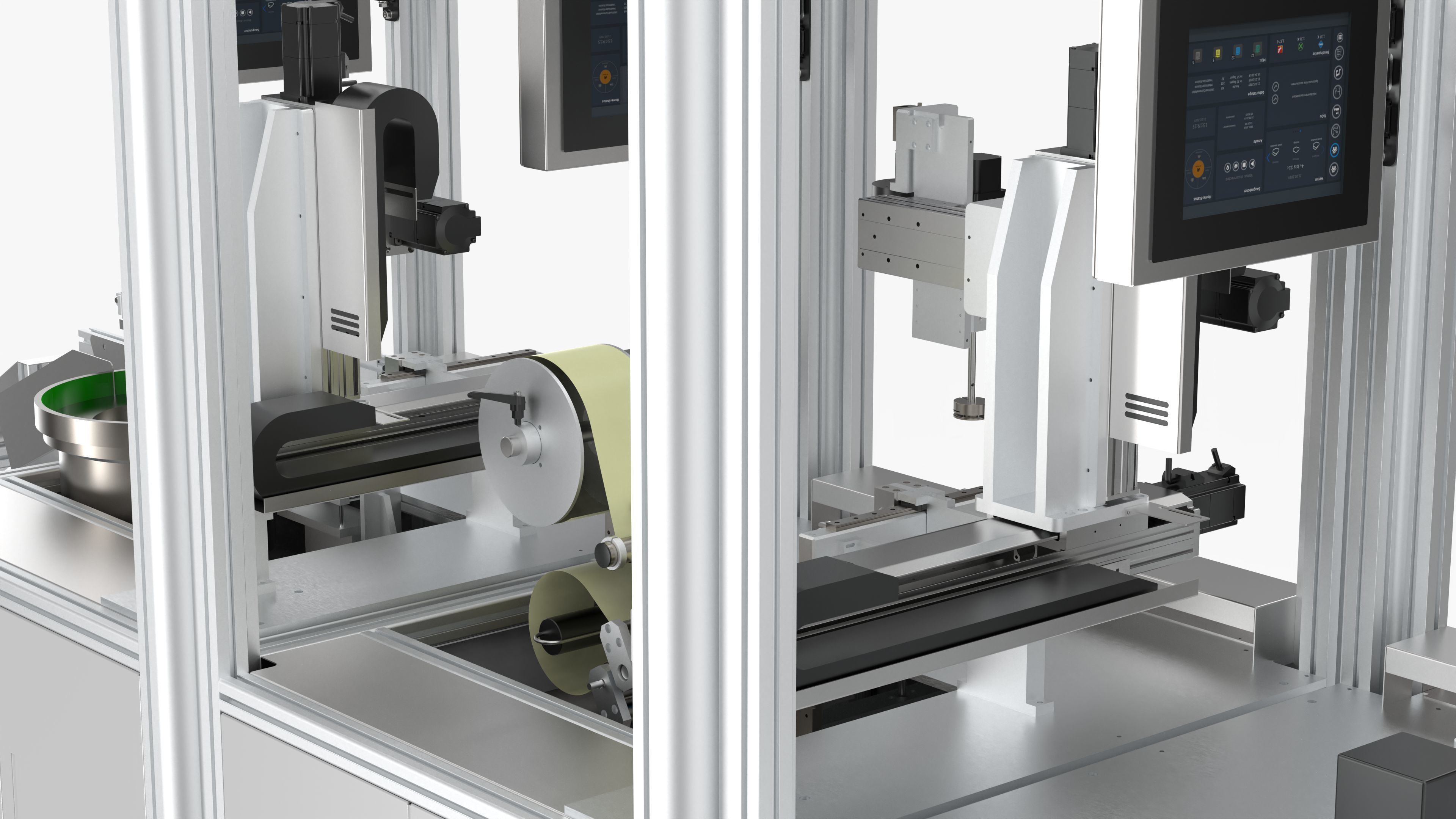 Laser Marking Visual Labeling -Clamping - Buckle Production Line 3D model_13