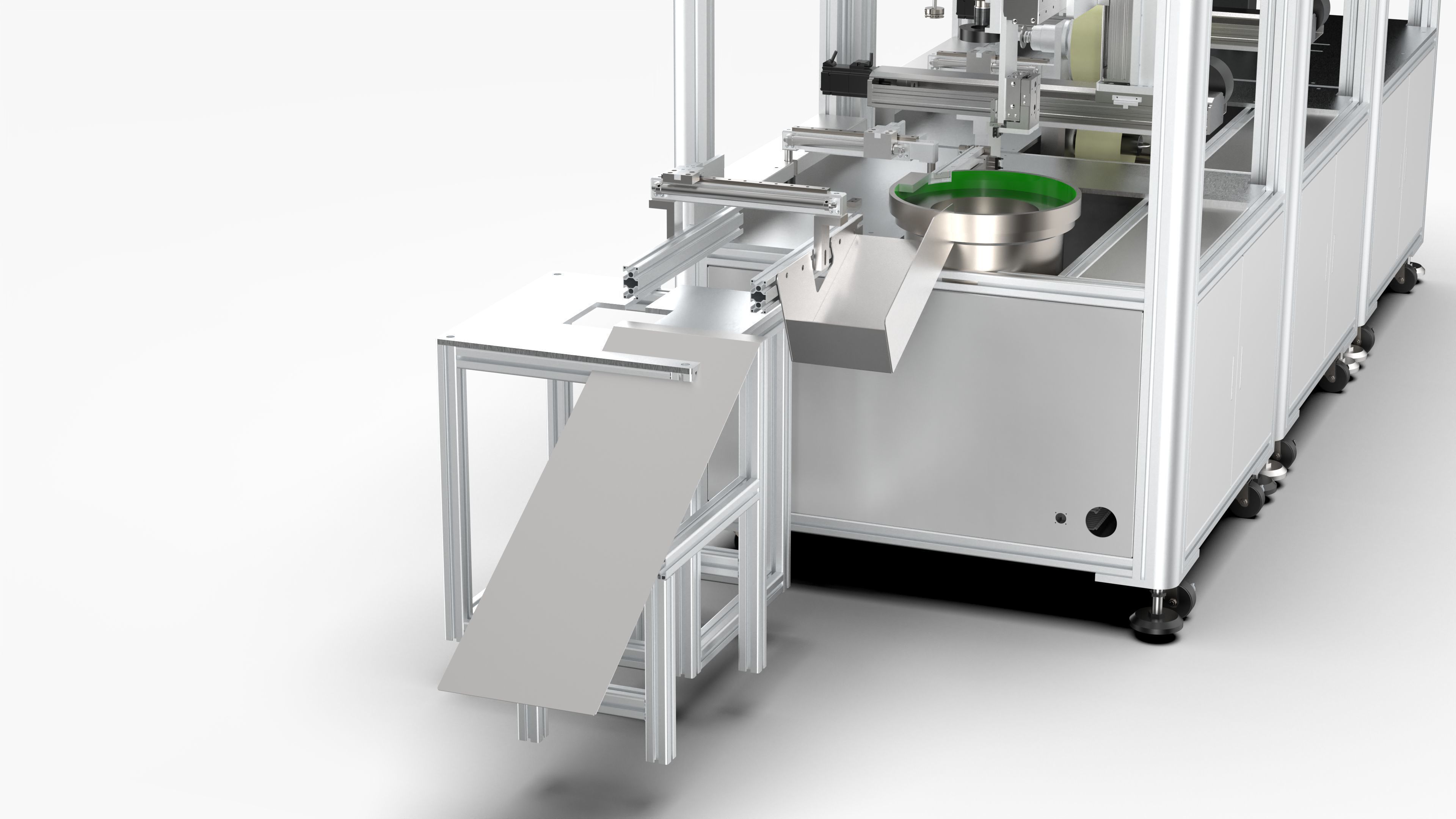Laser Marking Visual Labeling -Clamping - Buckle Production Line 3D model_16