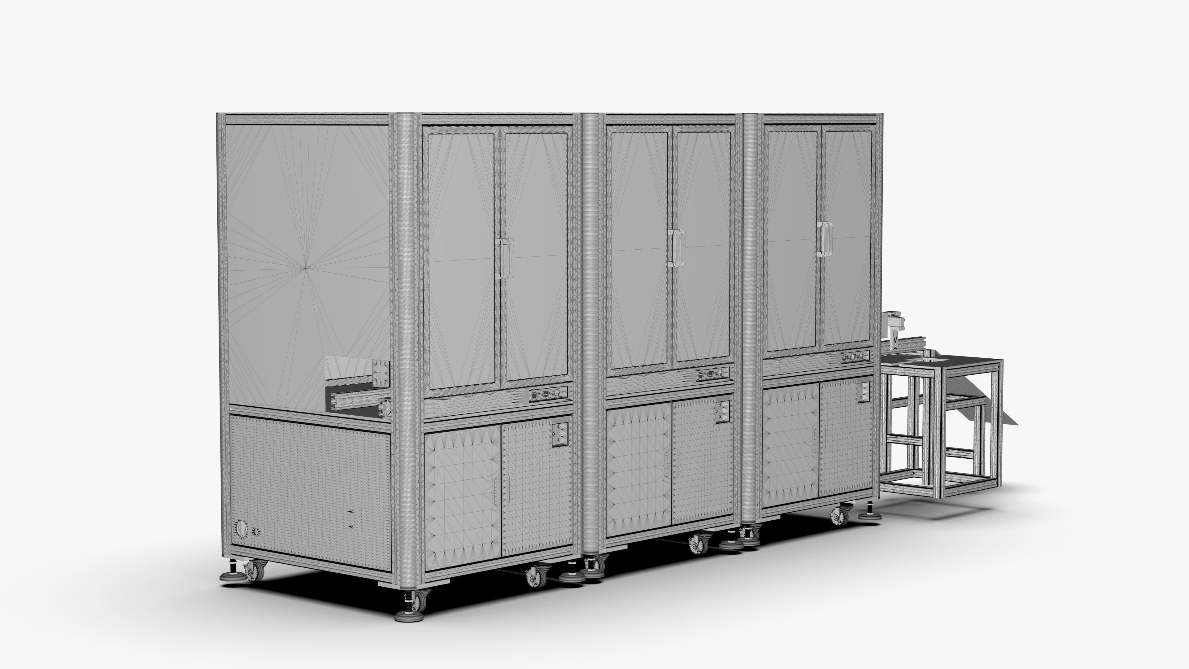 Laser Marking Visual Labeling -Clamping - Buckle Production Line 3D model_21