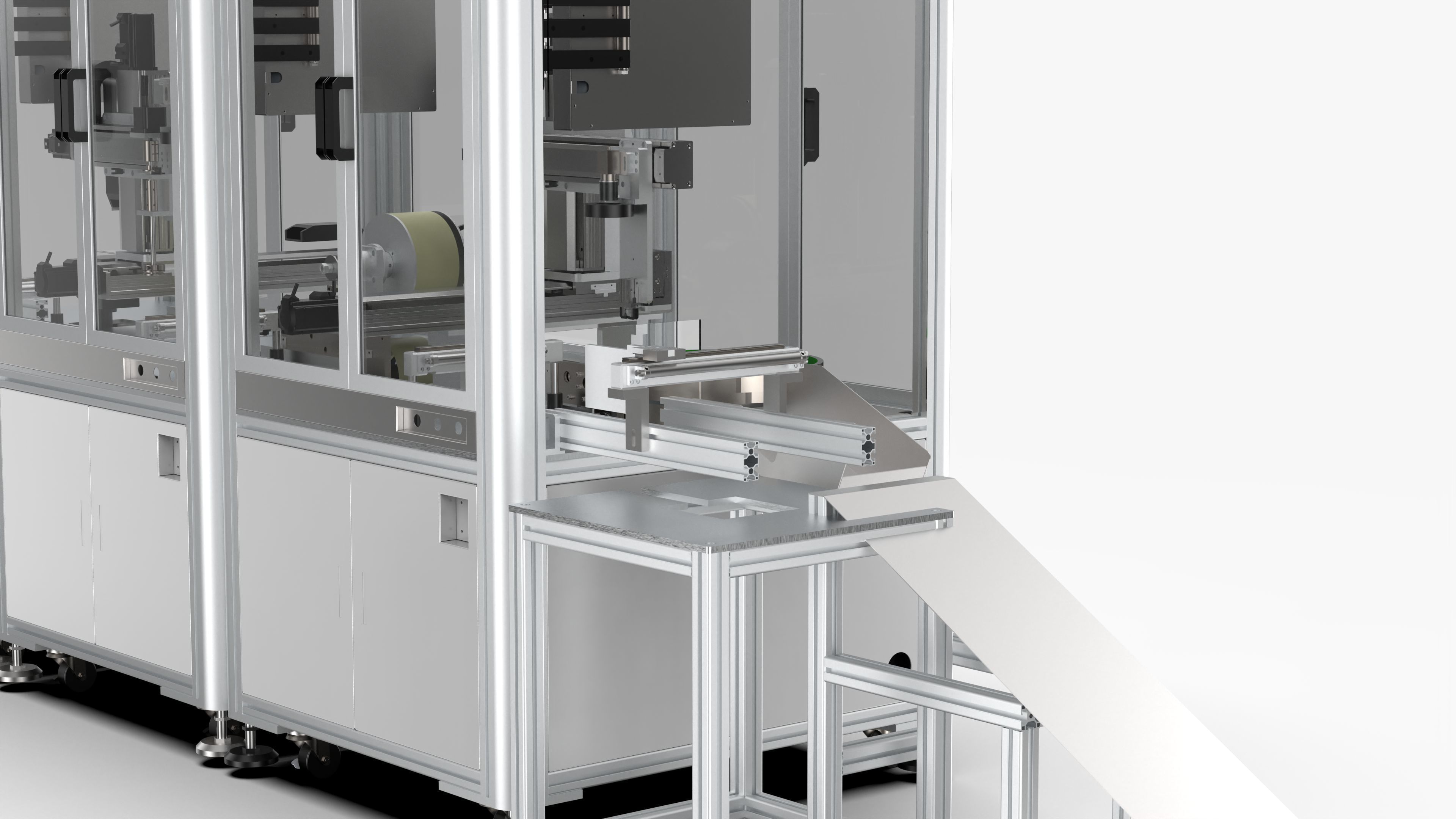 Laser Marking Visual Labeling -Clamping - Buckle Production Line 3D model_10