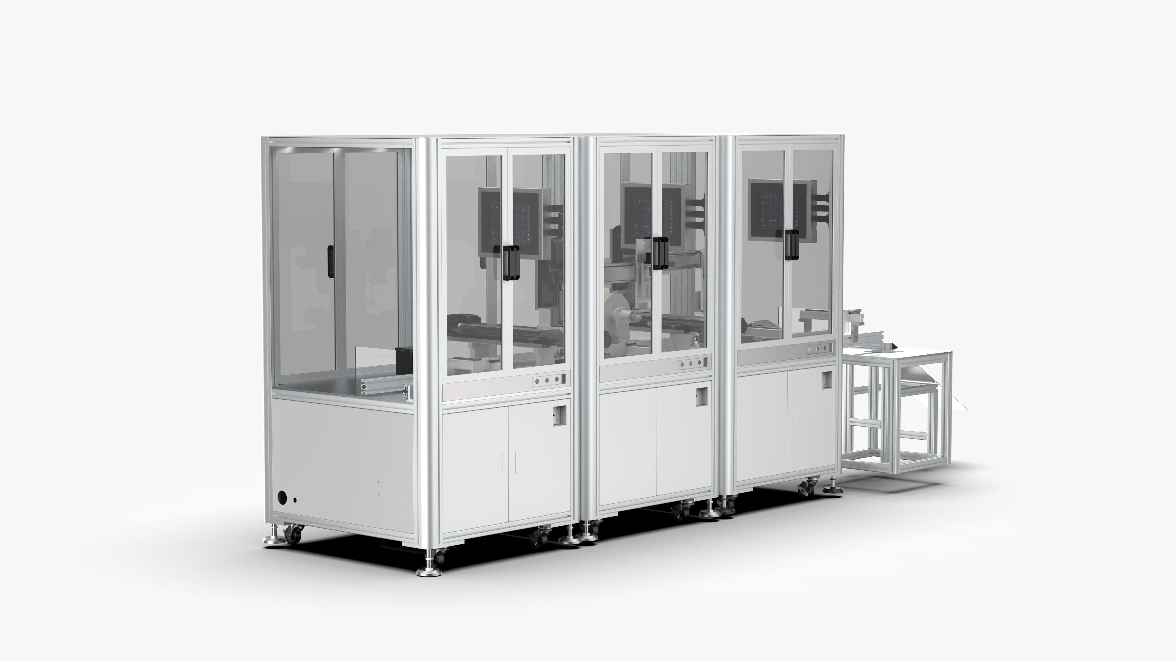 Laser Marking Visual Labeling -Clamping - Buckle Production Line 3D model_18