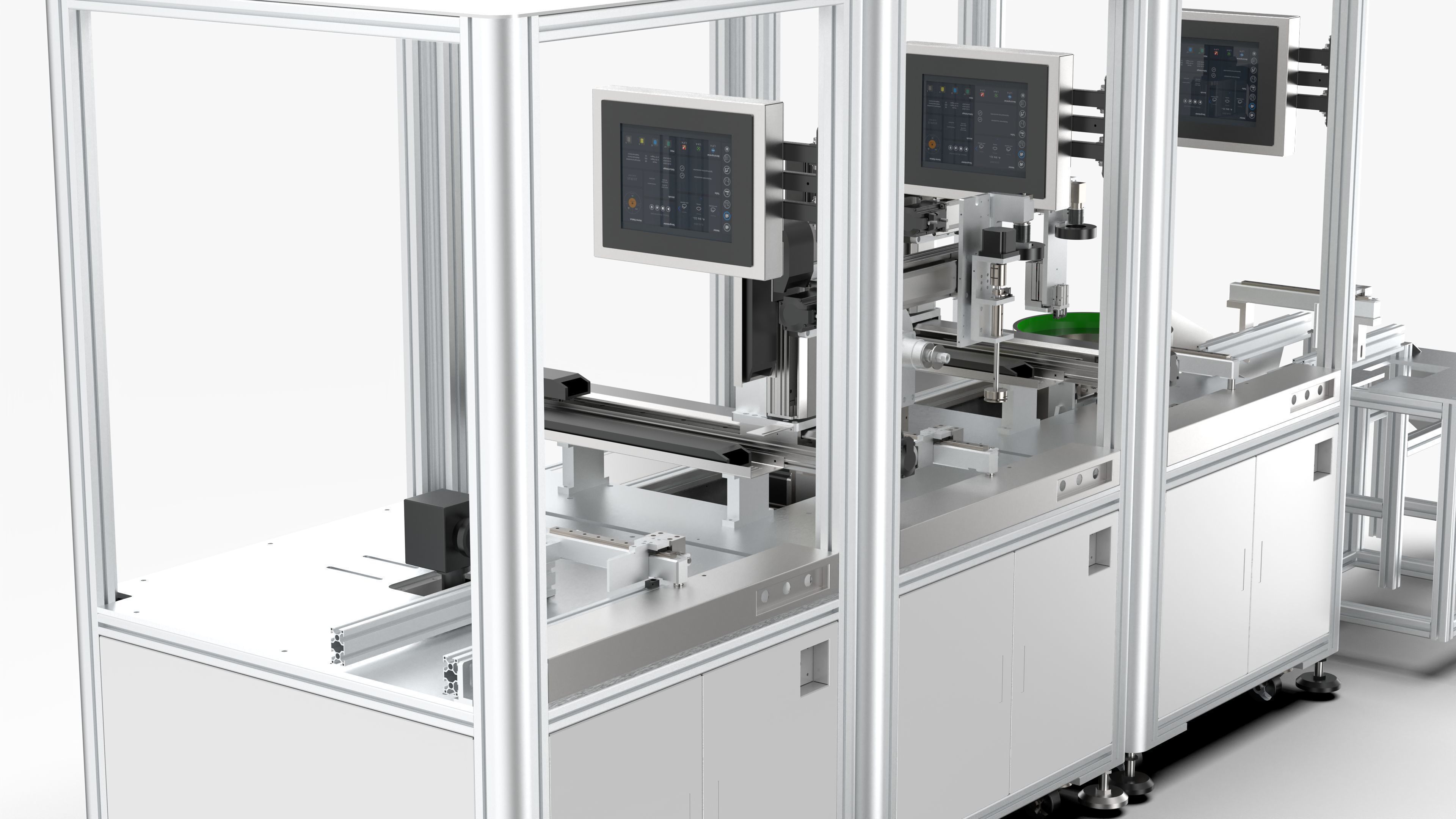 Laser Marking Visual Labeling -Clamping - Buckle Production Line 3D model_12