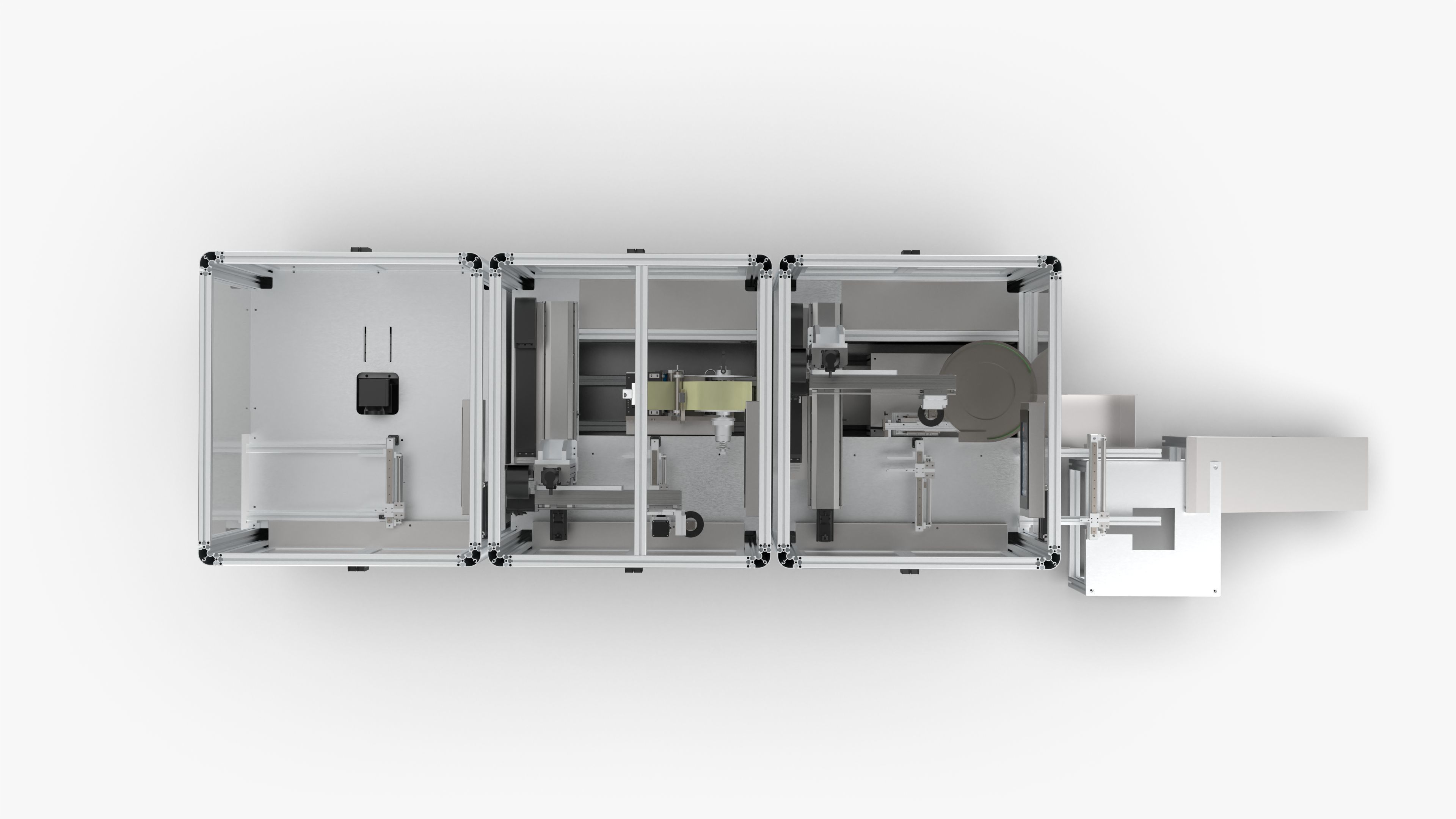 Laser Marking Visual Labeling -Clamping - Buckle Production Line 3D model_8