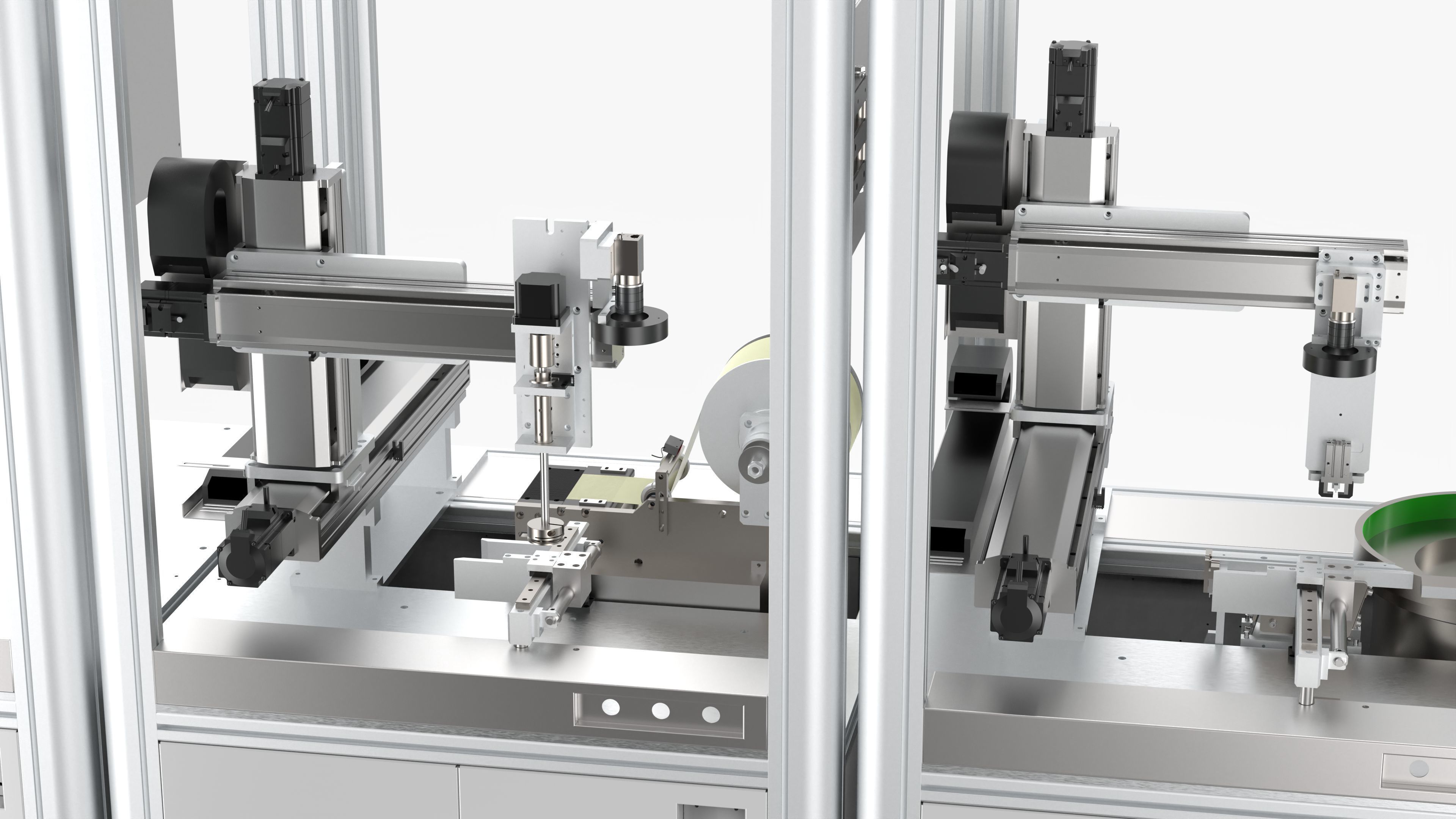Laser Marking Visual Labeling -Clamping - Buckle Production Line 3D model_19