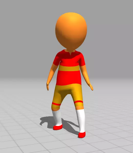 Stickman Free 3D model_0