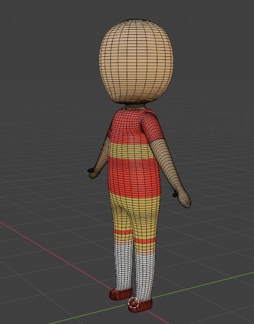 Stickman Free 3D model_1