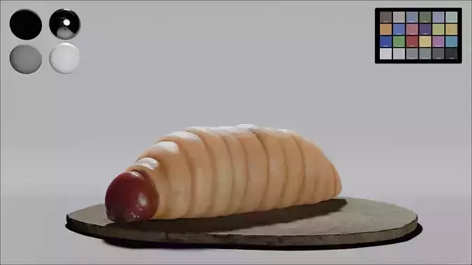 Larva Low-poly 3D model