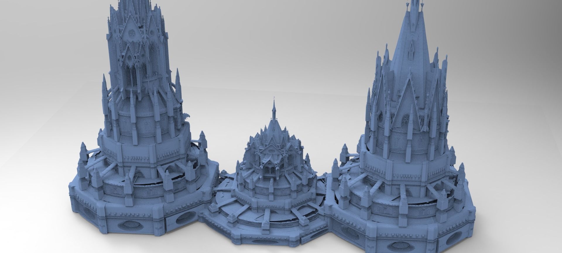 Azathoth Temple Crown Towers  3D model_1