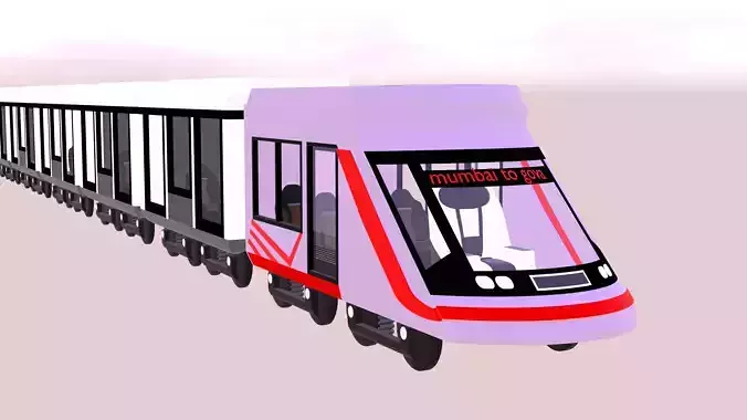 Generic High Speed Train 3D model