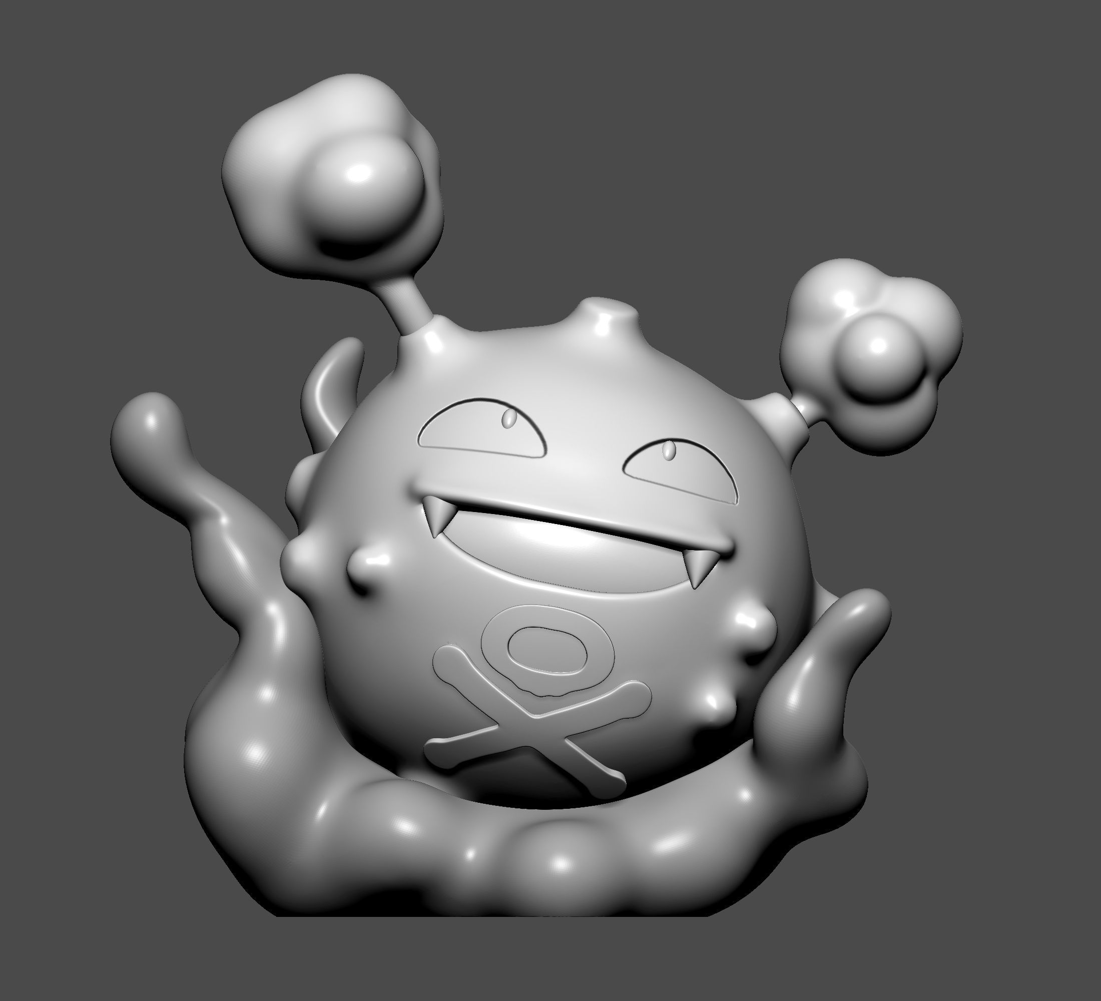 Pokemon - Koffing  3D print model_5