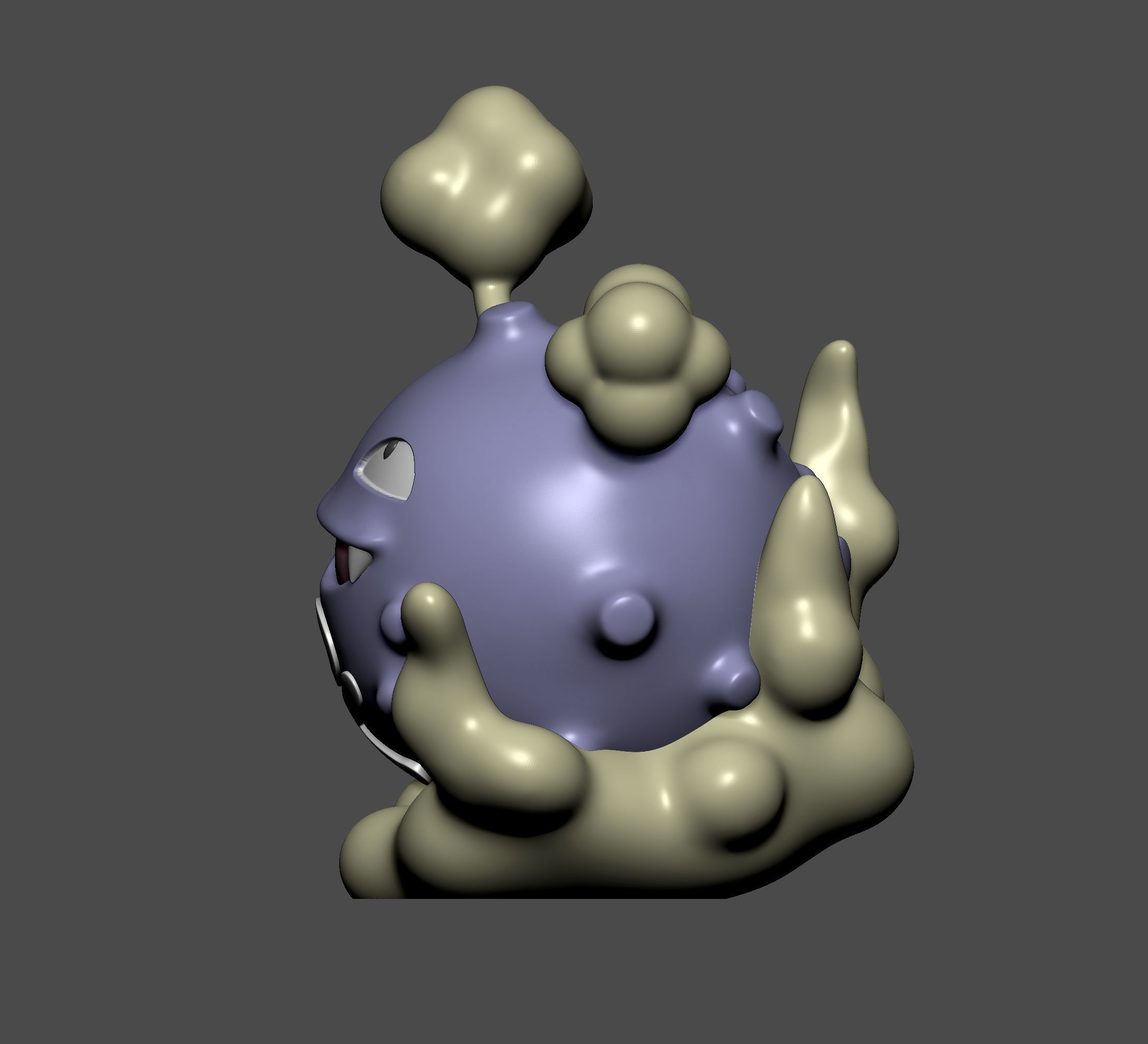 Pokemon - Koffing  3D print model_2