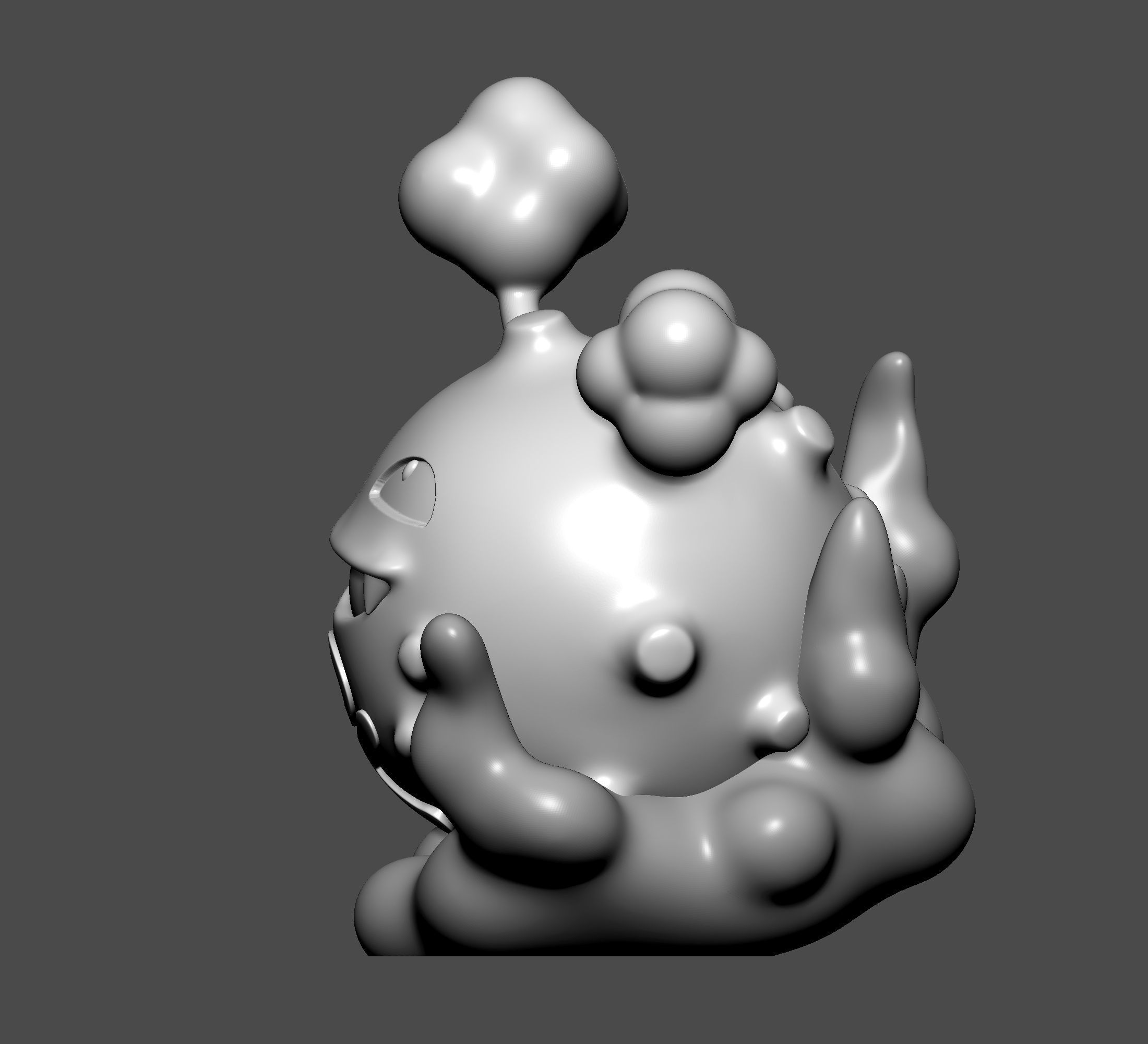 Pokemon - Koffing  3D print model_6