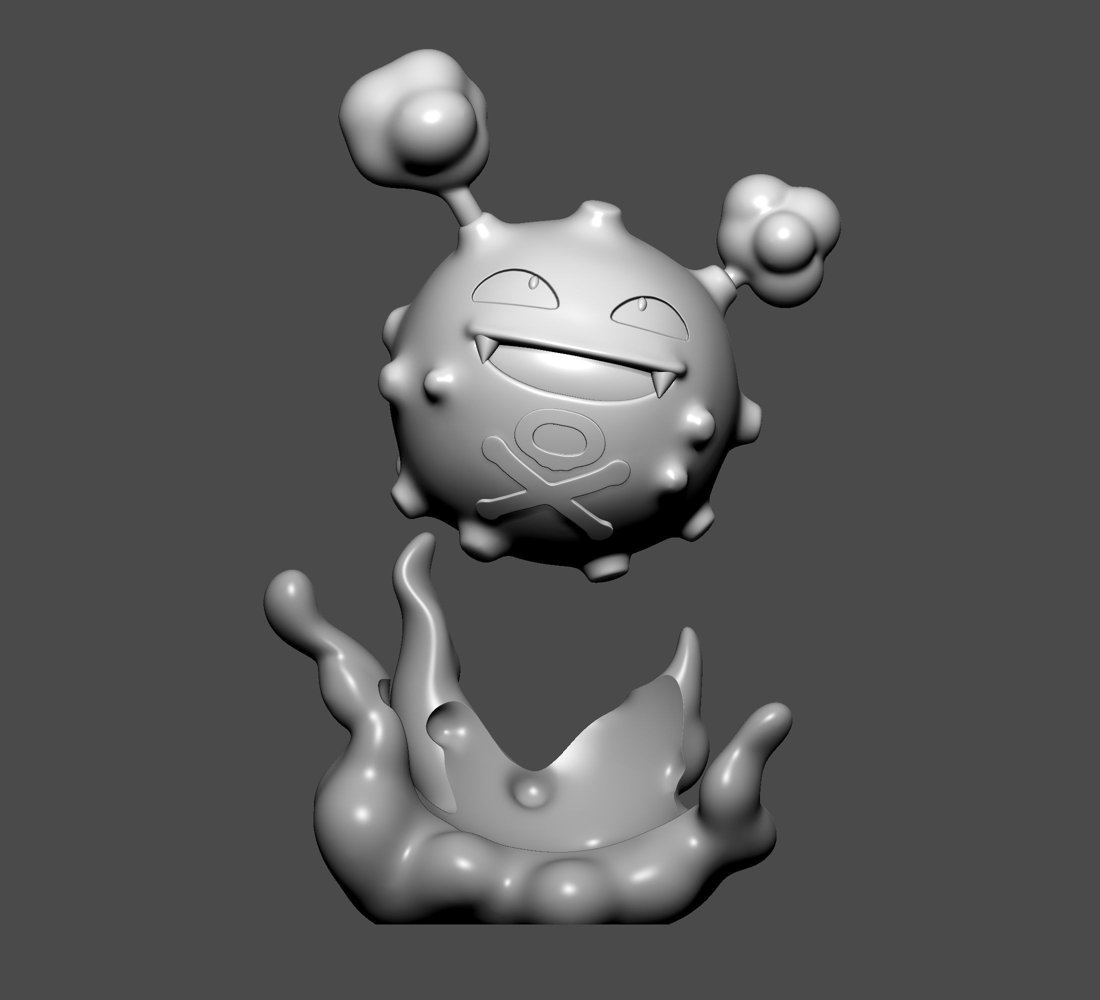 Pokemon - Koffing  3D print model_9