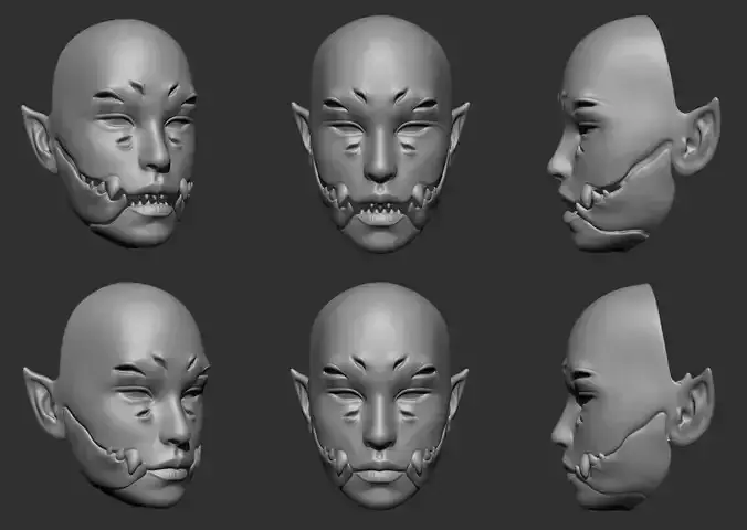 Toothy Mask for 3D printing