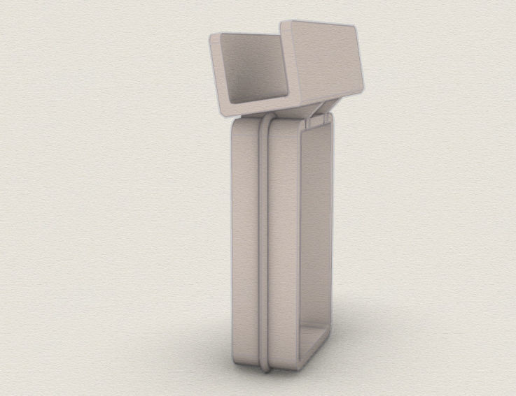 Cellphone charger base 3D print model_17