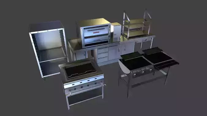  INDUSTRIAL KITCHENS 3D model