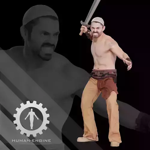 Male Scan - Victor Sword Pose 215