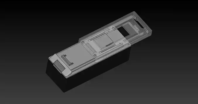 Battery box Low-poly 3D model
