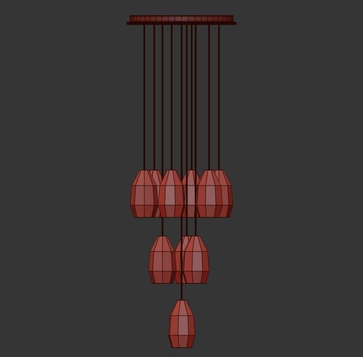 CHATELET CIRCULAR CHANDELIER 3D model_2