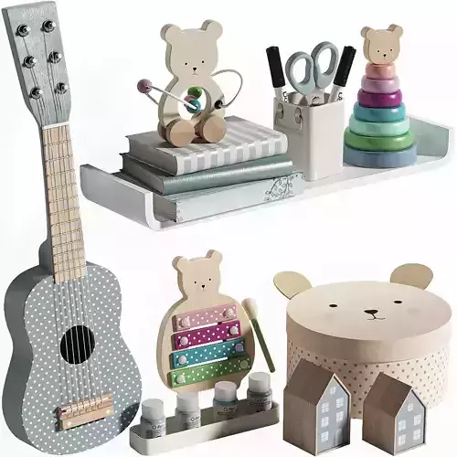 Jabadabado Teddy Wooden Toys Decoration and Storage for kids