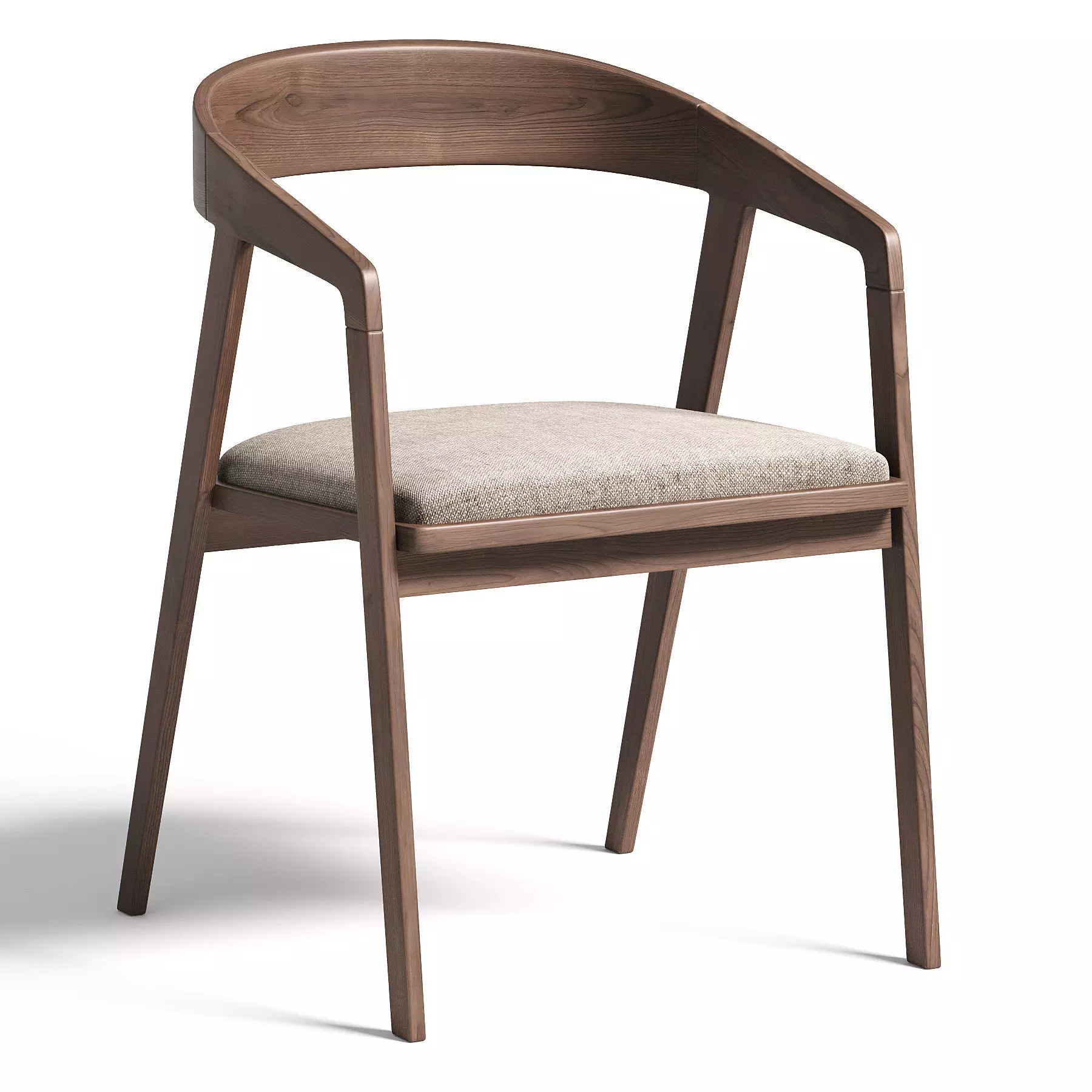 Wholesale restaurant newest wooden Dining Chair 3D model_0