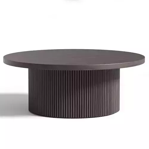 Table basse ronde en bois Nele