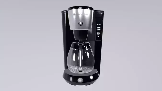 Coffee maker kitchen appliance Low-poly 3D model
