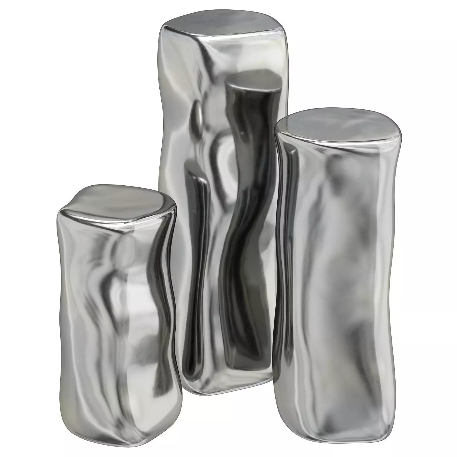 Roche Bobois Silver Tree pedestal tables 3D model_0