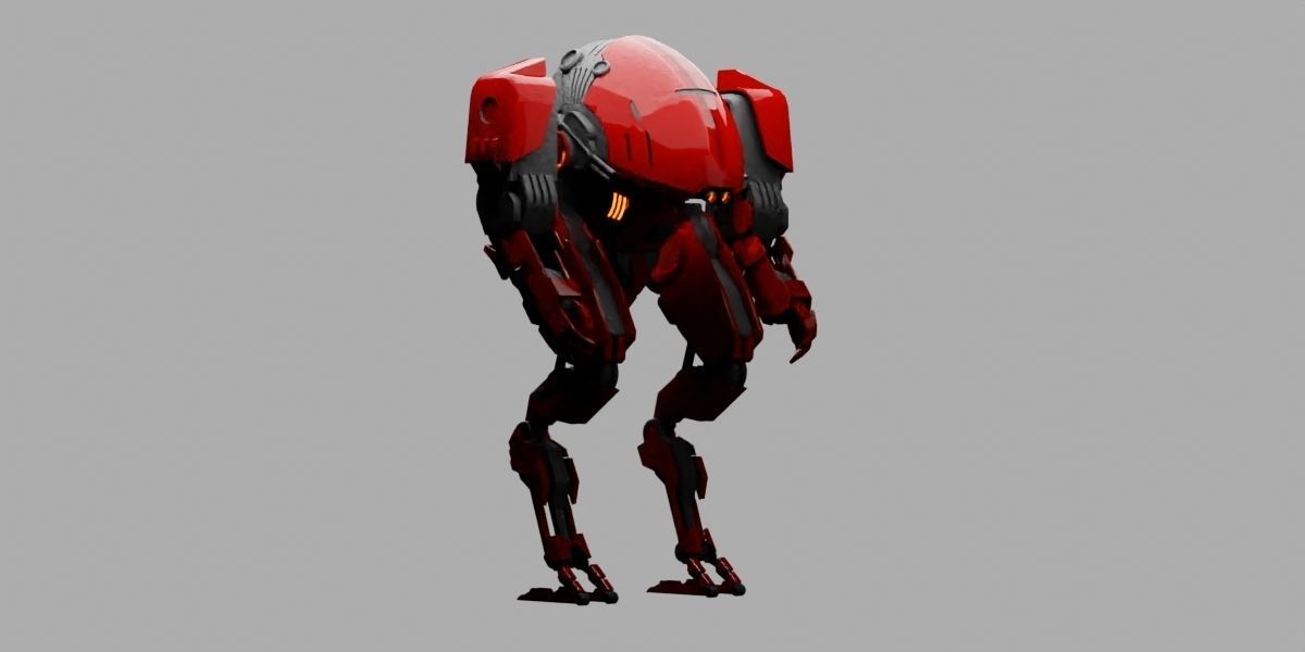 combat robot 3D model_1